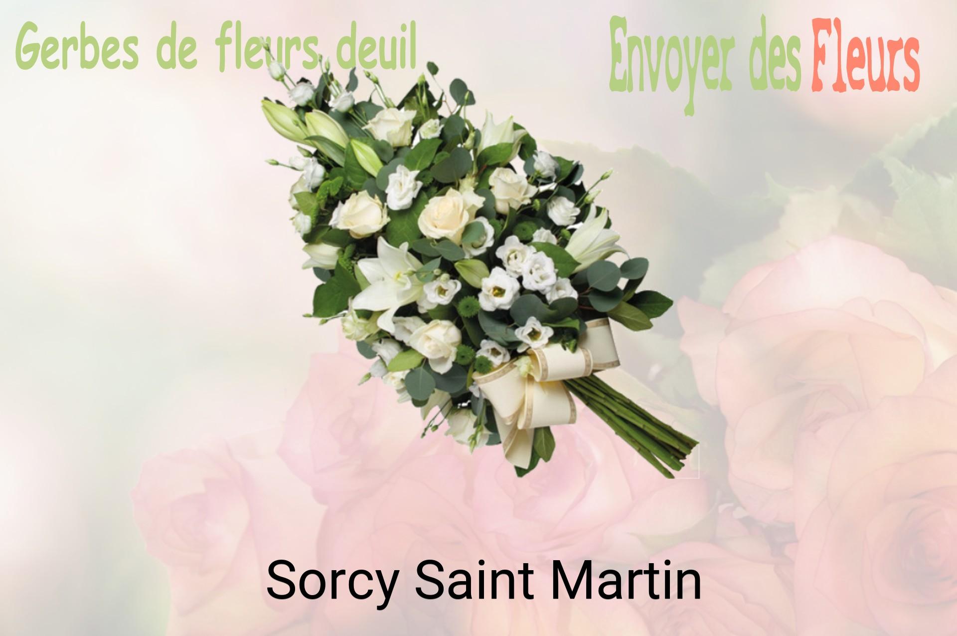 Gerbe de fleurs de deuil livrée à Sorcy-Saint-Martin